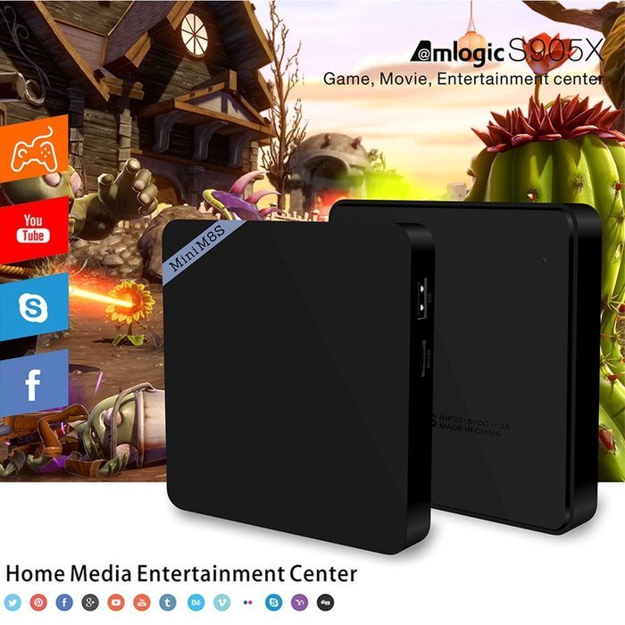 Docooler Mini M8S II Smart Android 6.0 TV Box (Amlogic S905X Quad Core KODI VP9 UHD 4K 2G / 16G XBMC DLNA Airplay... N7