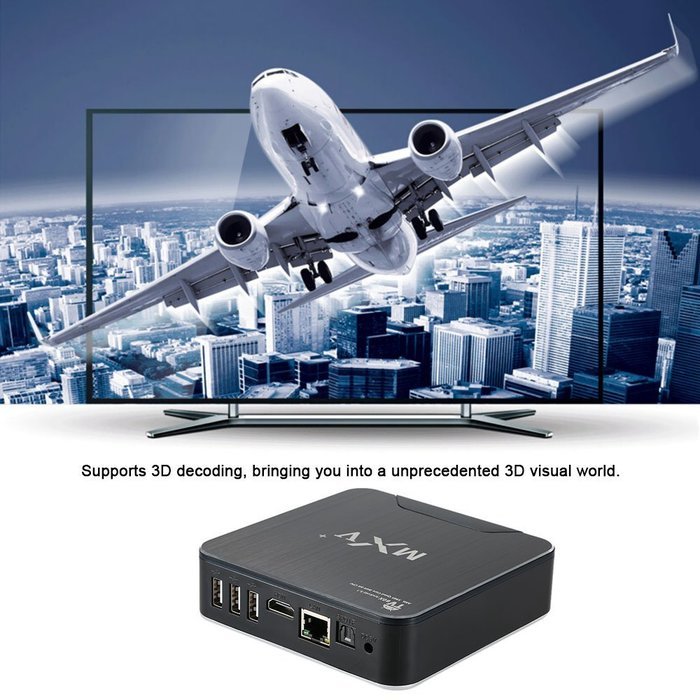 Vipwind MXV+ /Plus Smart Android 5.1 TV Box S905 Quad-Core 1G / 8G KODI XBMC 4K 3D WiFi H.265 Miracast Bluetooth4.0... N8