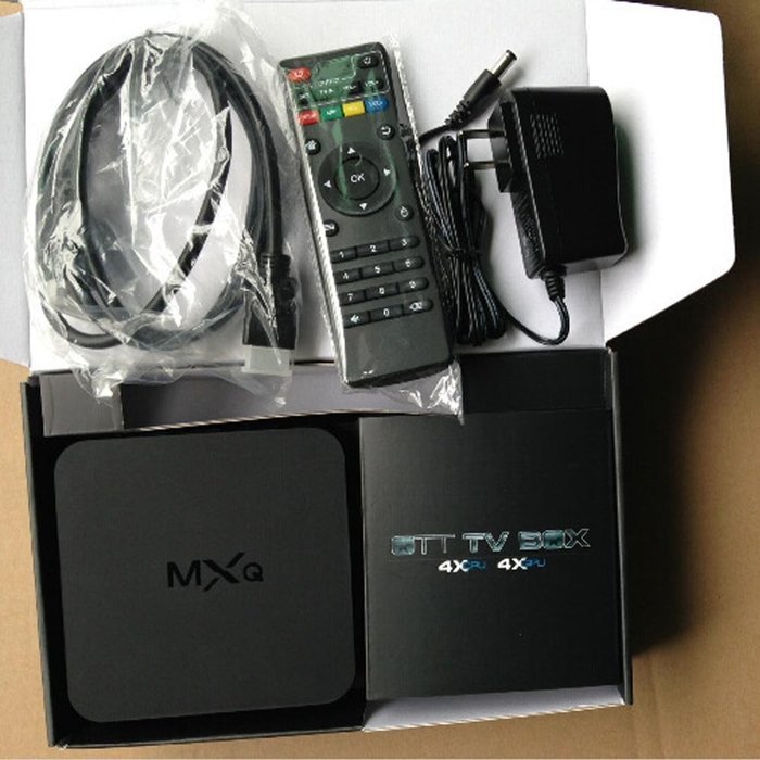 MQX Android 4.4 TV Box Amlogic S805 Quad Core 1GB 8GB Kodi 15.2 3D Wifi HDMI HD 4K Fully Loaded Streaming Media... N7