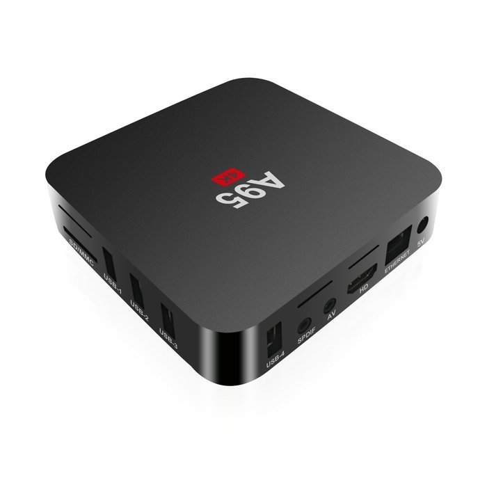 W&L A95 Amlogic S905 4K Android 5.1 TV Box Quad core Cortex A53 2.0GHz Five-core Mali-450MP GPU Wifi 2.4G Streaming... N4