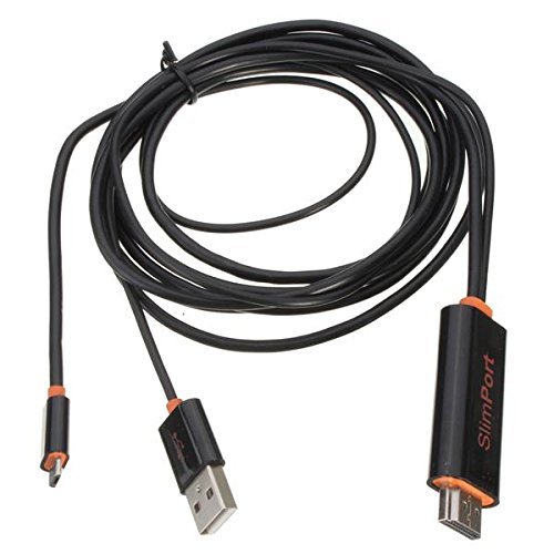 BephaMart SlimPort to HDMI HDTV TV Video Adapter With USB Cable for LG G3 G2 Google Nexus ZTE Nubia ASUS Fujitsu... N3