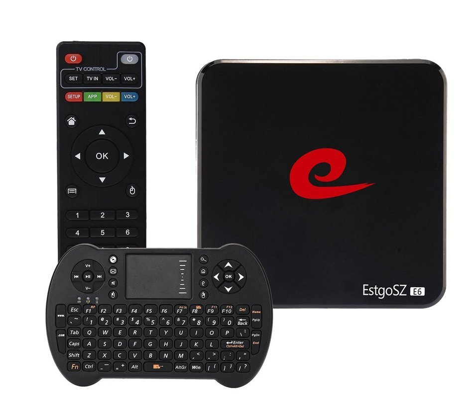 E6 Quad Core 16GB Android 5.1 TV Box RK3229 KODI 16.1 Fully loaded Support Wifi LAN 4K TV Bluray Player with I8s...