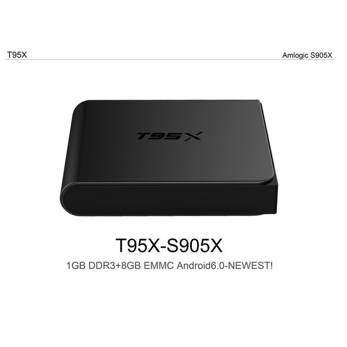 Epteam Android 6.0 TV Box T95X S905 Quad core [1GB/8GB/4K] Kodi 16.1 Full Loaded H.265 64bit Streaming Media Player N2
