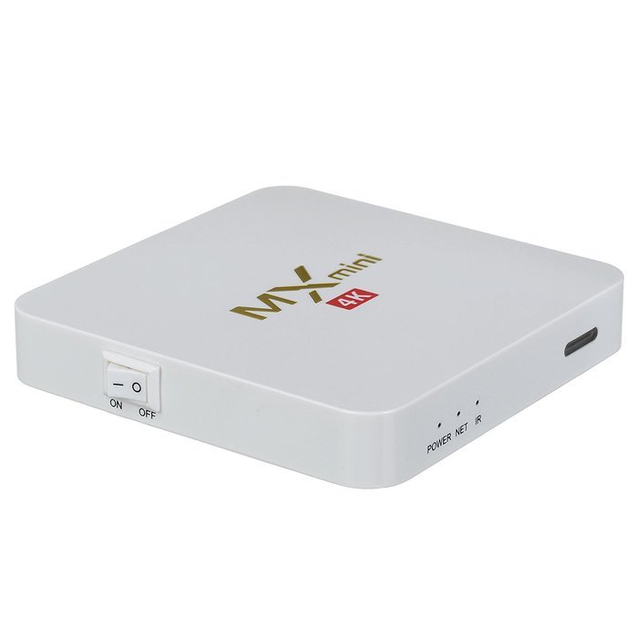 WELLWIN MX MINI TV BOX Amlogic S905 1g/8g Android 5.1 KODI 16.0 Full Loaded with Bluetooth HDMI WIFI 4K (White) N3