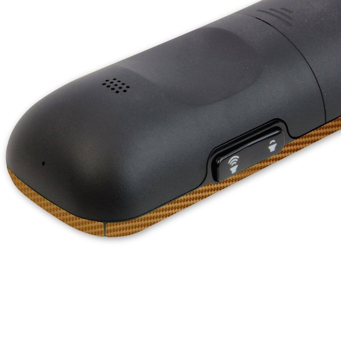 Skinomi TechSkin - Roku 4 Gold Carbon Fiber Full Body Skin / Front & Back Wrap Clear Film / Ultra HD and Anti-Bubble... N5