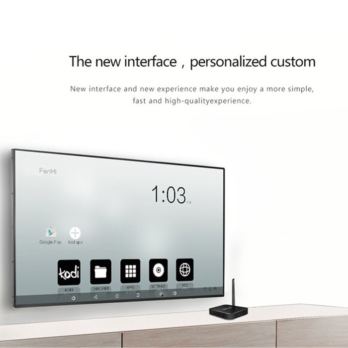 Docooler FEN MI Z16 Smart Android 5.1 TV Box 2GB / 16GB RK3368 Eight Core 64bit Cortex-A53 with Kodi XBMC UHD... N3