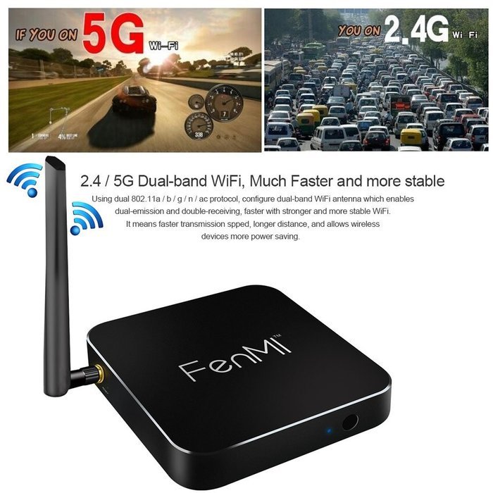 Docooler FEN MI Z16 Smart Android 5.1 TV Box 2GB / 16GB RK3368 Eight Core 64bit Cortex-A53 with Kodi XBMC UHD... N6