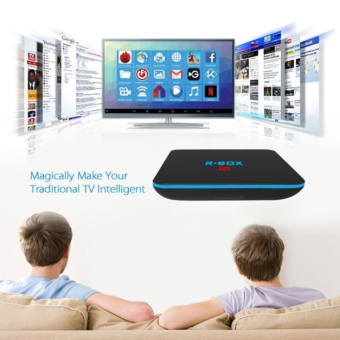 Docooler R-BOX Pro Smart Android 6.0 TV Box S912 Octa-Core 64bit 2GB / 16GB KODI17.0 XBMC VP9 UHD 4K HDMI Mini... N3