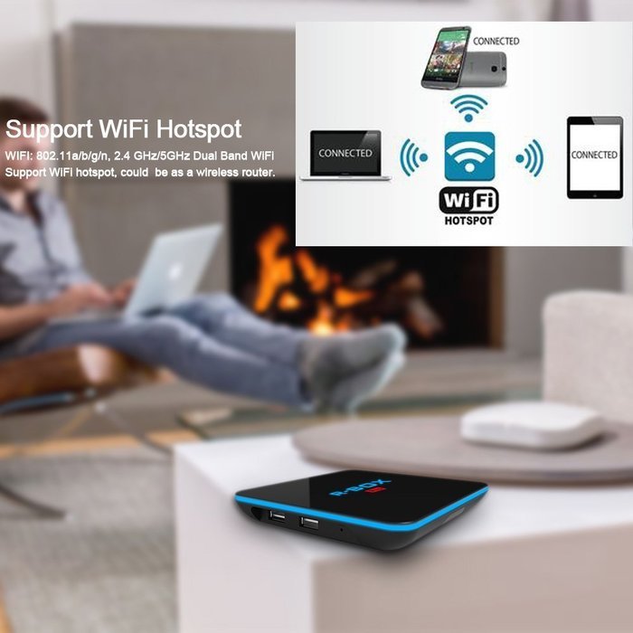 Docooler R-BOX Pro Smart Android 6.0 TV Box S912 Octa-Core 64bit 2GB / 16GB KODI17.0 XBMC VP9 UHD 4K HDMI Mini... N4