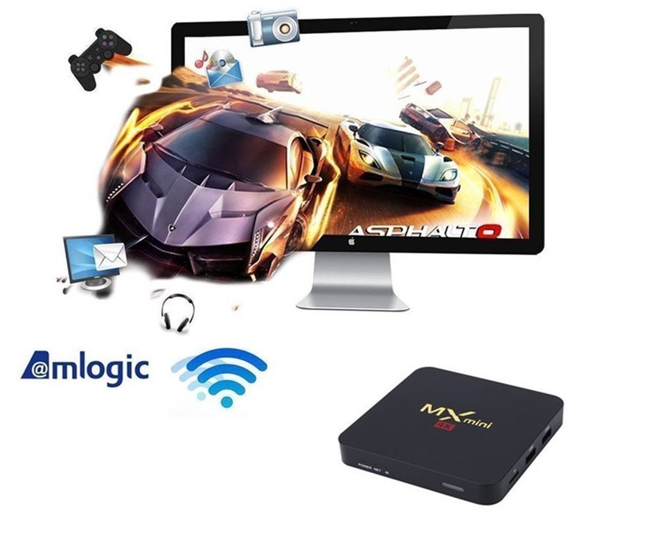 [2016 new arrival] WIIKEE Mini MX Amlogic S905 Quad Core 4K/3D/1080P Fully Loaded KODI/XBMC Unlocked Android Tv... N3