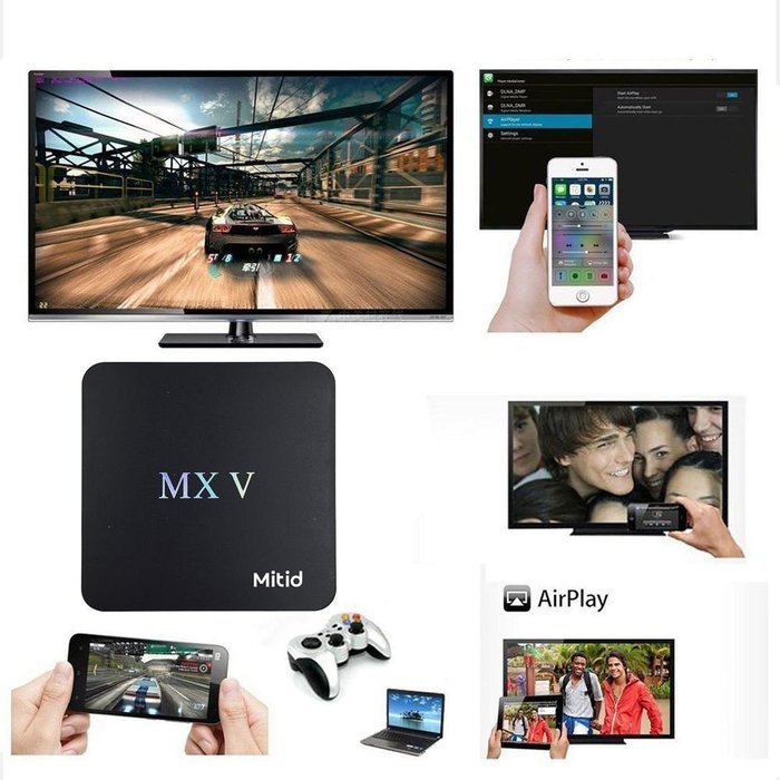 Mitid MXV Smart TV Box Mini PC Amlogic S905 Quad Core IPTV Streaming Media Player 2GB/8GB WiFi HD 4K HDMI KODI... N4