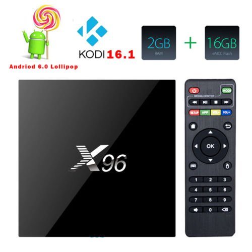 Kissemoji S905X X96 2GB 16GB Android 6.0 Marshmallow KODI TV BOX 4K ...