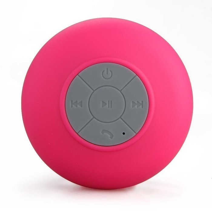 Tmvel Bluetooth Shower Portable Speakerphone with Built-In Mic - Retail Packaging - Blue N3