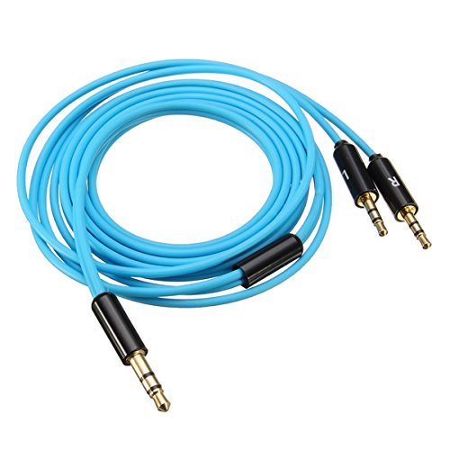 BephaMart 1.2M Blue Audio Cable For Sol Republic Master Tracks HD V8 V10 V12 X3 Headphone N2