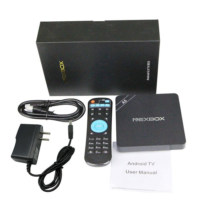 KOLOF NEXBOX A5 Amlogic S905X TV BOX Andriod 6.0 Quad Core KODI 16.1 1G 16G Streaming Media Player N5