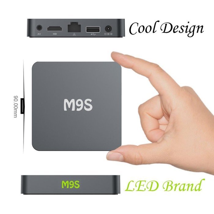 Kobwa 2016 New M9S 4K TV Box Quad Core Android 5.1 1G/8G Kodi 16.0 Preinstalled Streaming Media Player Android... N4