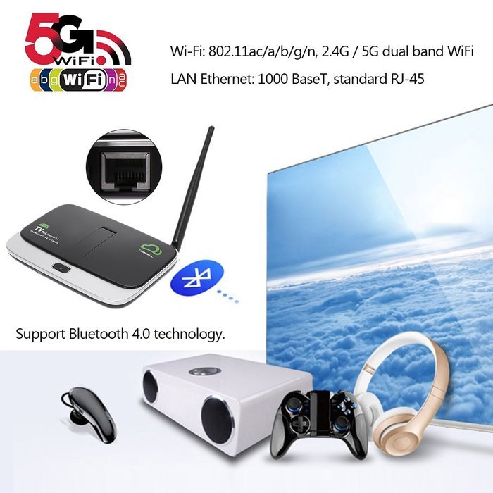 Docooler&reg; COOWELL V4 4K Android 5.1 TV BOX RK3368 Octa-Core 2G / 16G with KODI 16.1 64 Bits UHD Mini PC 2.4G /... N6