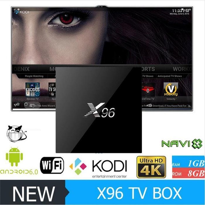 HONGYU X96 TV Box Android 6.0 Marshmallow Amlogic S905X 64bit Quad Core 2G/16G Kodi 16.1 Ultra HD 4K 60fps HDR... N10