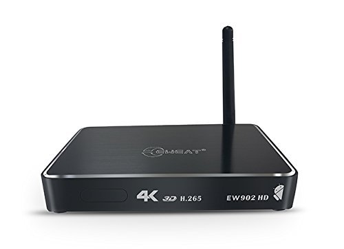 Factory directly sale! EW902 HD Android4.4 tv Box Realtek RTD1195 3D 4K HDD Media Player 1G/8G HDMI IN & OUT USB3.0... N2