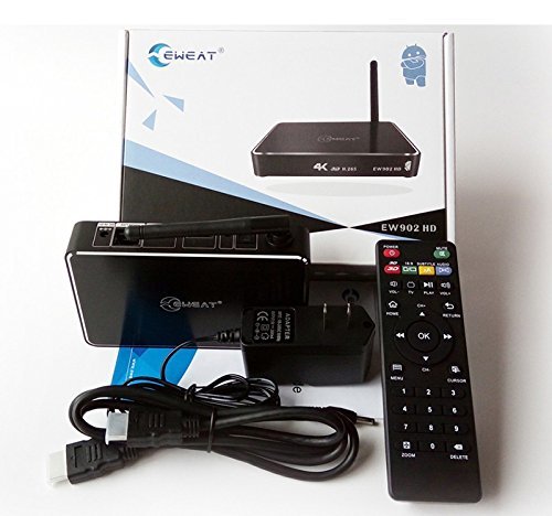 Factory directly sale! EW902 HD Android4.4 tv Box Realtek RTD1195 3D 4K HDD Media Player 1G/8G HDMI IN & OUT USB3.0... N6