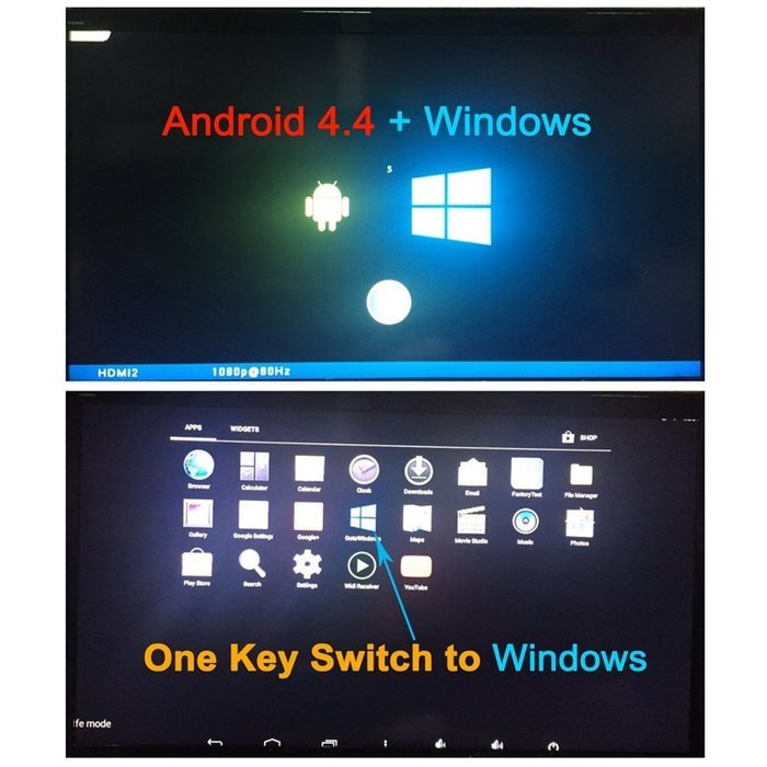 MeeGoPad T01 Microsoft Windows 8.1 OS TV Stick - Quad-Core CPU, 2GB RAM, 32GB Internal Memory, Bluetooth, HDMI... N7