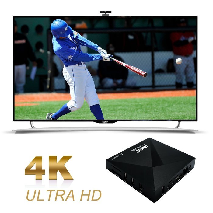 RUPA A5X TV Box Amlogic S905X Quad Core 2G/16G HD 4K Original Android 6.0 TV Box Mini PC Streaming Media Player... N4