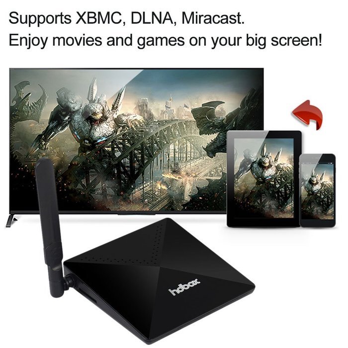 Docooler W9 Smart Android TV Box XBMC UHD 4K 2G / 16G Mini PC Android 4.4 Amlogic S812 Quad Core 2.4G & 5.0G WiFi... N4