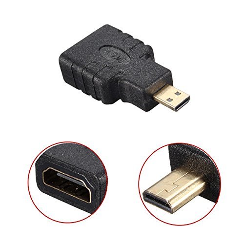 BephaMart Gold Plated Micro HDMI Type D Male To HDMI Female Adapter N5
