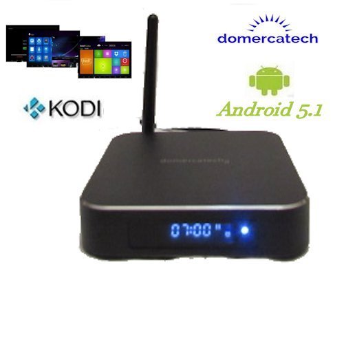 domercatech domercatech2 2GB/8GB Android 5.1 Amlogic S905 Ultra HD 4K Smart TV Box Kodi Fully Loaded Add-ons Streaming...