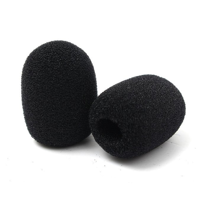 BephaMart 10PCS Microphone Headset Grill Windscreen Sponge Foam Black Mic Cover N5