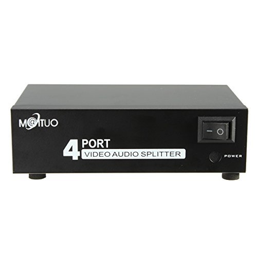 4 Port 1 In 4 Out RCA Audio Video TV AV DVD PS3 HDTV Game Splitter Switch Box N2
