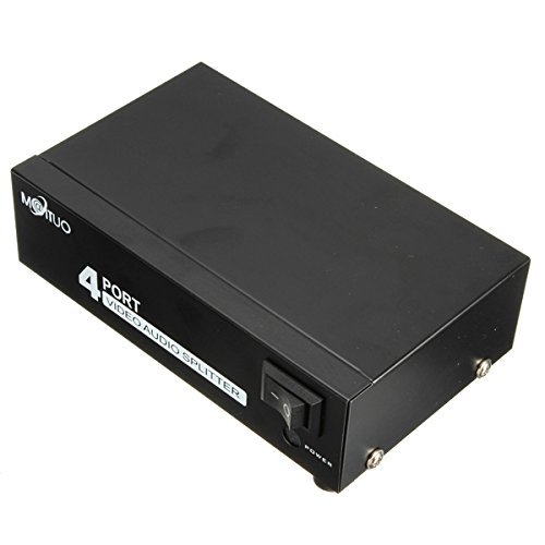 4 Port 1 In 4 Out RCA Audio Video TV AV DVD PS3 HDTV Game Splitter Switch Box N4