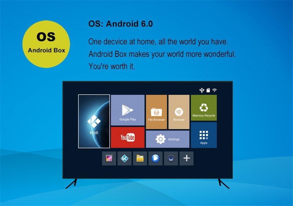 TX5 pro Smart Android TV Box Android 6.0 Marshmallow S905X 2.0GHz Streaming Media Player with Kodi 16.1 Fully... N4