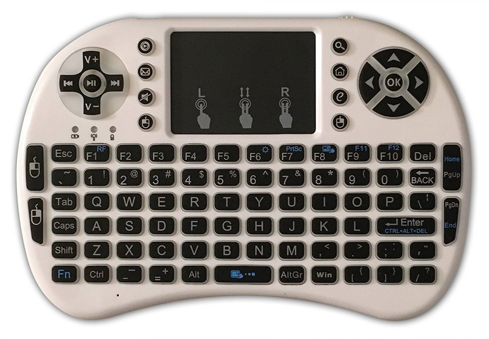 PH Direct 2016 White 2.4G Wireless Mini Keyboard with backlit for Smart TV Android Box PC USA