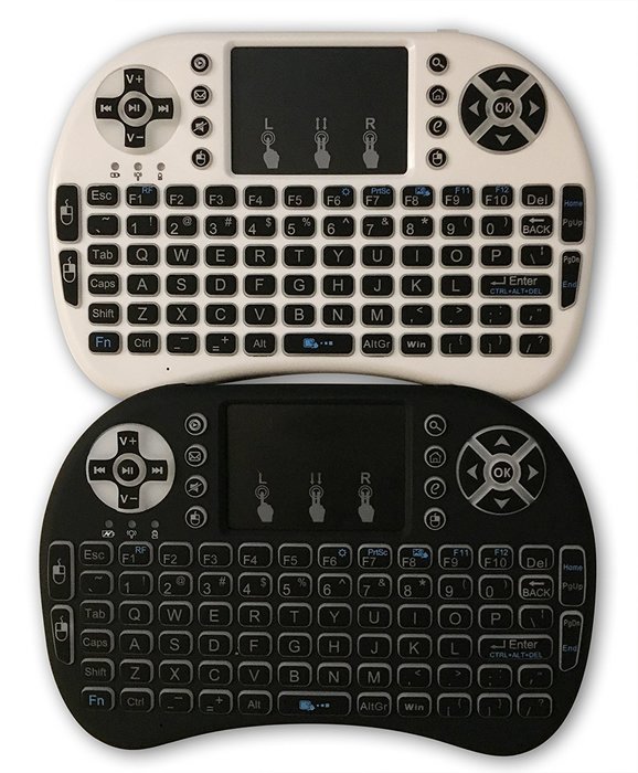 PH Direct 2016 White 2.4G Wireless Mini Keyboard with backlit for Smart TV Android Box PC USA N2
