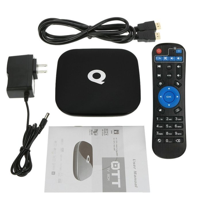Docooler Q-BOX Smart Android 6.0 TV Box (S905X Quad-core 64 Bits 2G / 16G XBMC 4K 3D Mini PC 2.4G / 5G WiFi &... N7