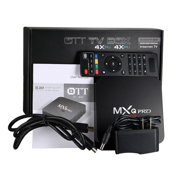 MXQ PRO Android 5.1 Tv Box Amlogic S905 Quad Core 1GB/8GB HDMI WIFI Support 4K 1080i/p Bluetooth Set Top Tv Box N3