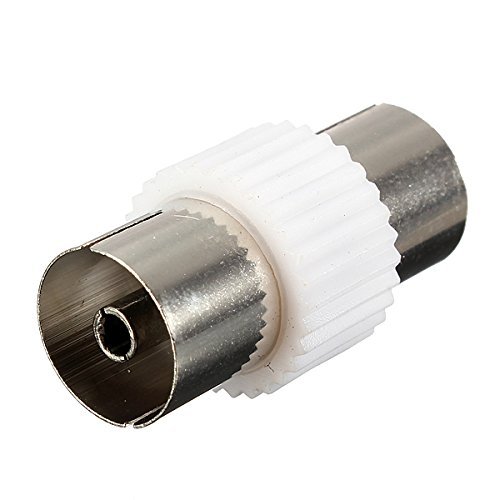 TV Aerial Cable Coupler Connector Adapter Female To Female RF Coaxial ...