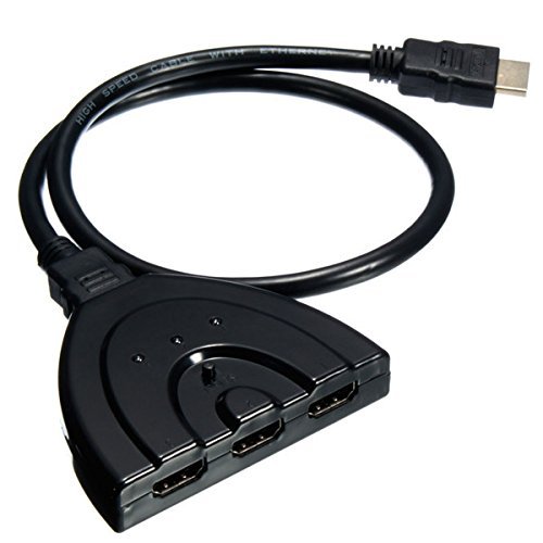 BephaMart 3 In 1 Out Port HDMI Auto 1080P Switch Splitter Switcher HUB Cable LCD HDTV Dock
