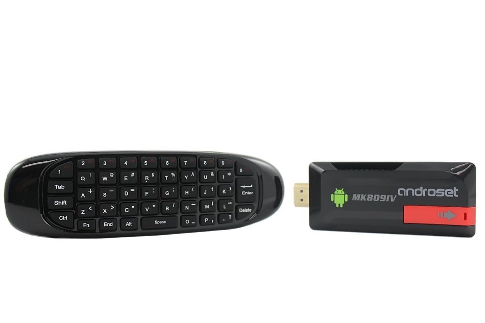 ANDROSET 2 IN 1 Android 4.2.2 Mini PC TV Box Rk3188 Quad core 8G + Fly Air Mouse with Mini Keyboard Combo SET...
