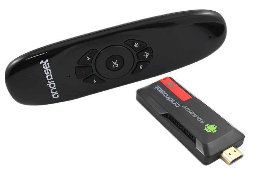 ANDROSET 2 IN 1 Android 4.2.2 Mini PC TV Box Rk3188 Quad core 8G + Fly Air Mouse with Mini Keyboard Combo SET... N3