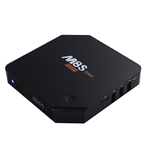 M8S Plus 2G/16G Smart TV Box 1000M Ethernet XBMC Android 5.1 Amlogic S905 Quad Core 5G WiFi Bluetooth HDMI - Black N2