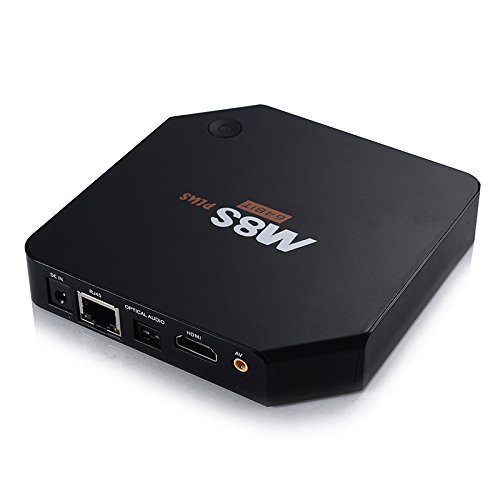 M8S Plus 2G/16G Smart TV Box 1000M Ethernet XBMC Android 5.1 Amlogic S905 Quad Core 5G WiFi Bluetooth HDMI - Black N3