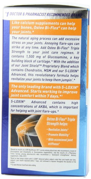 Osteo Bi-Flex Glucosamine Chondroitin Triple Strength, 80 Tablets (Pack of 3) N4