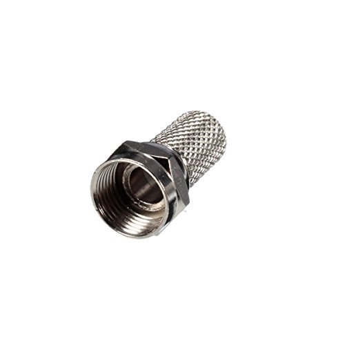 5pcs F Plug Connector RG6 Satellite Sky Virgin TV Box Aerial Cable Screw Twist Coax N4