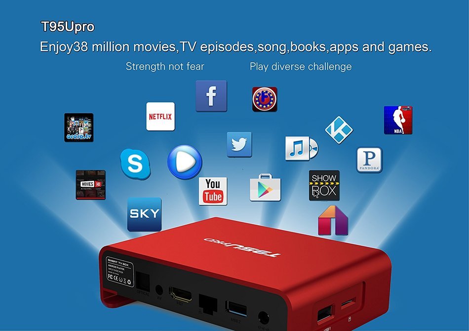 KOLOF T95U Pro Amlogic S912 OTT TV Box Android 6.0 KODI 16.1 Octa Core RAM 2G ROM 16G Streaming Media Player N8