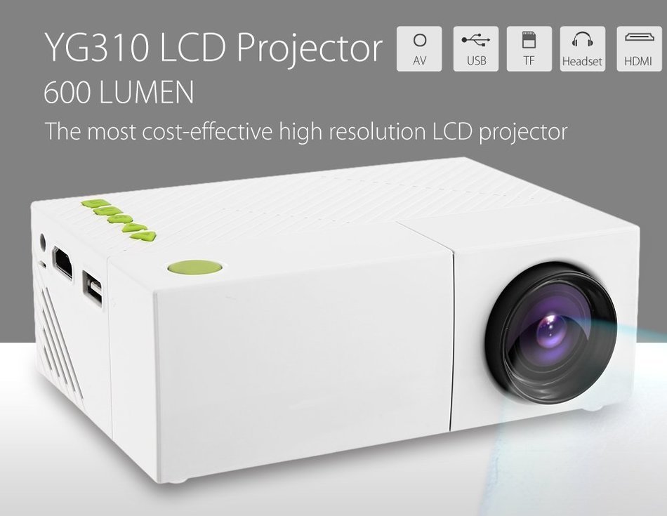 Mini Mobile Projector,Joyhero Portable LED Pocket Projector with Rechargeable Battery USB/AV/HDMI support TV Box... N5