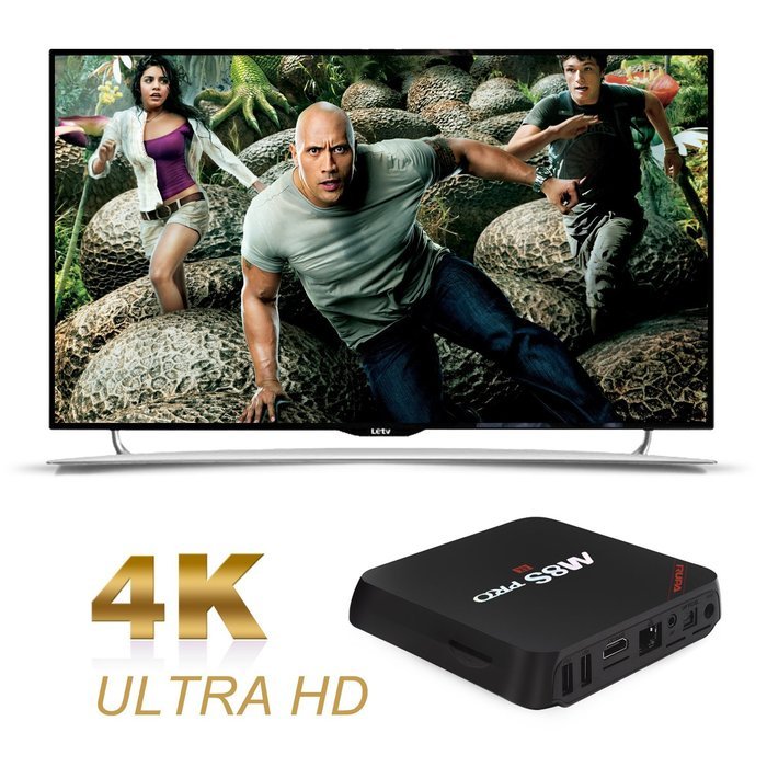 RUPA M8S PRO Android 5.1 TV Box Amlogic S905 Quad Core 2GB/16GB Dual Band WiFi BT 4.0 1000M LAN 4K Streaming Midea... N4