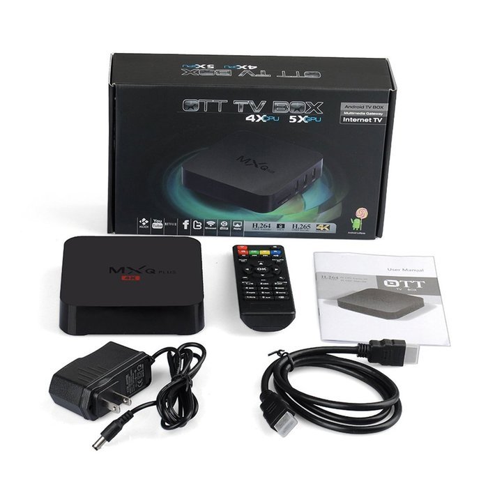 YESER MXQ Plus Amlogic S905 TV Box 4K HD 1G/8G Quad Core Android 5.1.1 STB KODI 4K2K H.265 Wifi Media Player-... N6