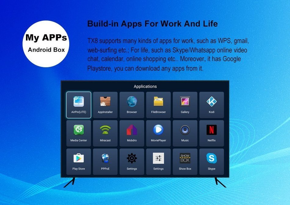 Joinwe-world TX8 Android 6.0 Amlogic S912 Octa core Set top box 2G 32G Android TV Box HDMI H.265 WIFI Media Player... N8